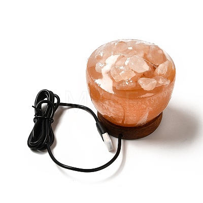 USB Natural Himalayan Rock Salt Lamp DJEW-P002-02E-1