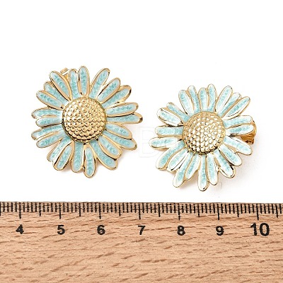 304 Stainless Steel Enamel Stud Earrings SA-CBA0141-03G-1