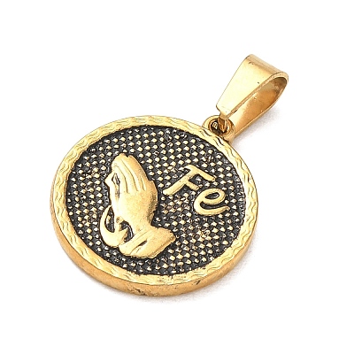 Religion 304 Stainless Steel Pendants STAS-H264-13C-AG-1