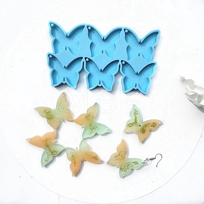 Butterfly Pendant Silhouette Silicone Molds X-DIY-F109-14-1