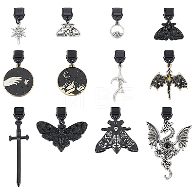12Pcs Gothic Plastic Mobile Dustproof Plugs HJEW-ME00123-1