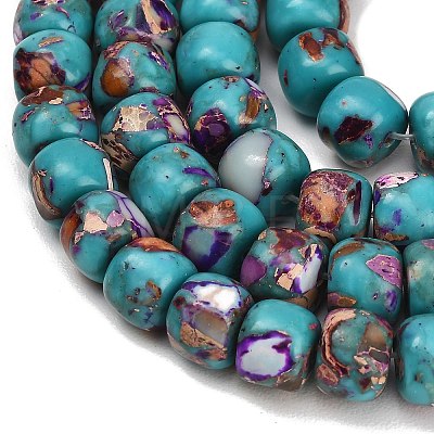 Dyed Synthetic Imperial Jasper Beads Strands GG-CBAA20A-03D-1