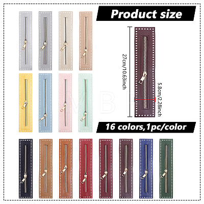 16Pcs 16 Colors Garment Accessories FIND-ME0004-04-1