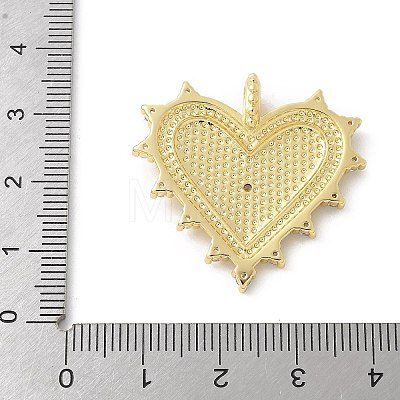 Brass Micro Pave Cubic Zirconia Pendants KK-P294-15G-1