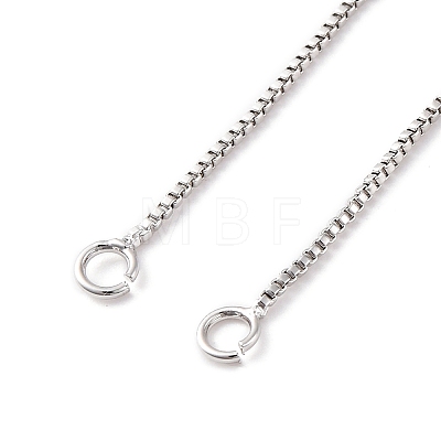 0.9MM Brass Box Chain Necklaces Making NJEW-D302-74P-1