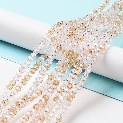 Glass Beads Strands EGLA-A034-M4mm-23-1