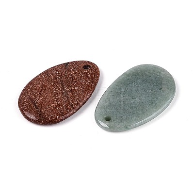 Natural & Synthetic Mixed Gemstone Big Pendants G-T144-45M-1