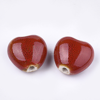 Handmade Porcelain Beads X-PORC-S498-15A-19-1