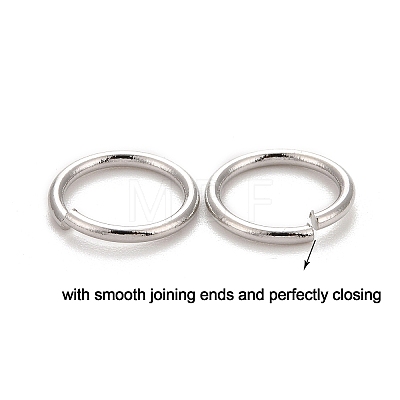 Brass Open Jump Rings KK-M165-9mm-01P-NR-1