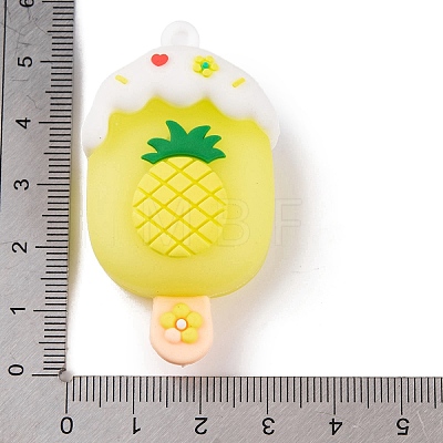 Ice Cream with Fruit PVC Plastic Pendants KY-S172-11A-1