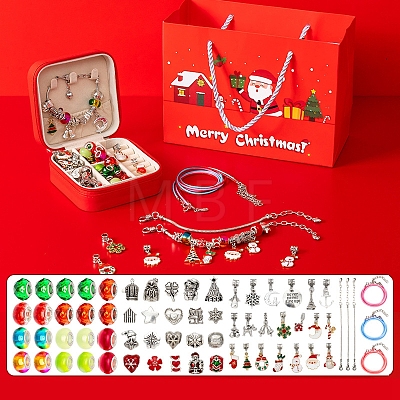 DIY Christmas Bracelet & Necklace Kits PW-WG6A6D6-07-1