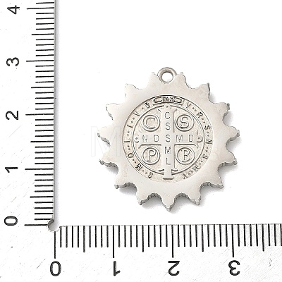 304 Stainless Steel & Rhinestone Pendants STAS-G371-09A-01P-1