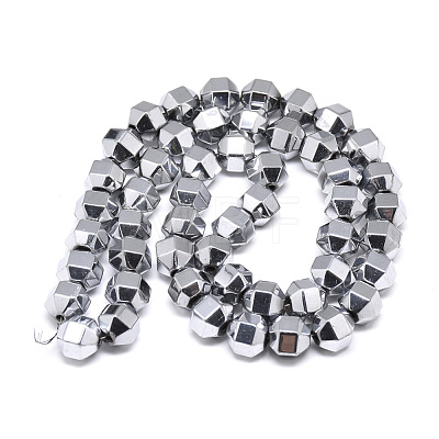 Electroplate Non-magnetic Synthetic Hematite Beads Strands G-T061-31A-1