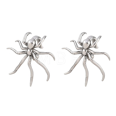 316 Surgical Stainless Spider Cuff Earrings EJEW-C160-03AS-1