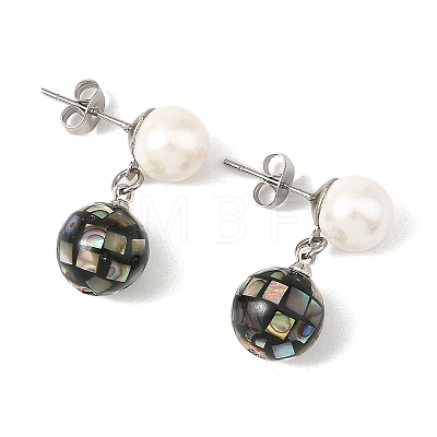 304 Stainless Steel Stud Earrings EJEW-JE07438-02-1