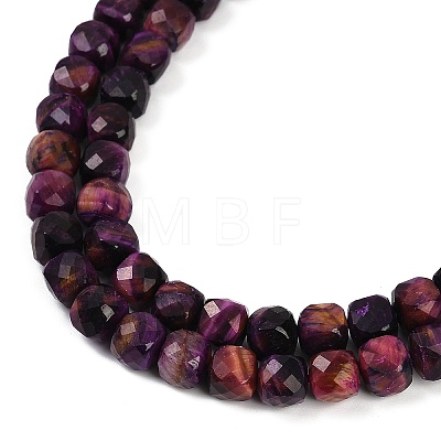 Natural Tiger Eye Dyed Beads Strands G-H028-A01-07A-1