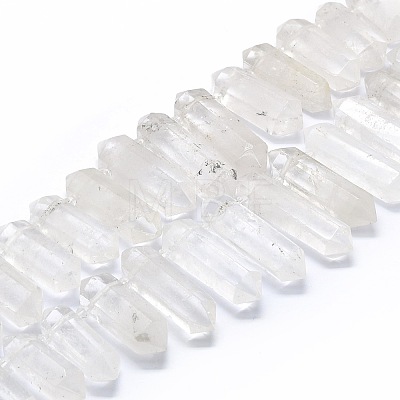 Natural Quartz Crystal Beads Strands G-F715-052-1