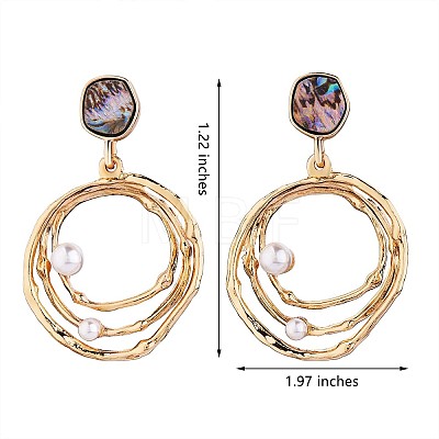 Abalone Shell Earrings Studs for Women JE974A-1