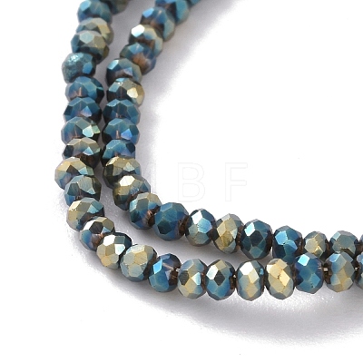 Electroplate Glass Beads Strands EGLA-K010-FP02-1