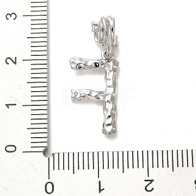 Rack Plating Brass Micro Pave Cubic Zirconia European Dangle Charms KK-L210-015P-F-1