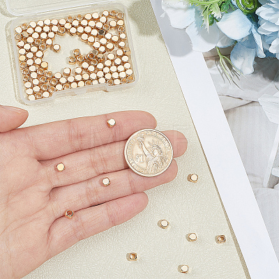 200Pcs Brass Spacer Beads KK-PH0014-97G-1
