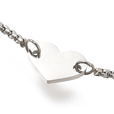 304 Stainless Steel Box Chain Slider Bracelets BJEW-M233-06P-1