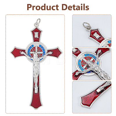 Zinc Alloy Enamel Big Pendants FIND-WH0367-706A-1