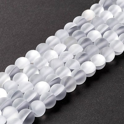 Synthetic Moonstone Beads Strands G-E573-01B-16-1