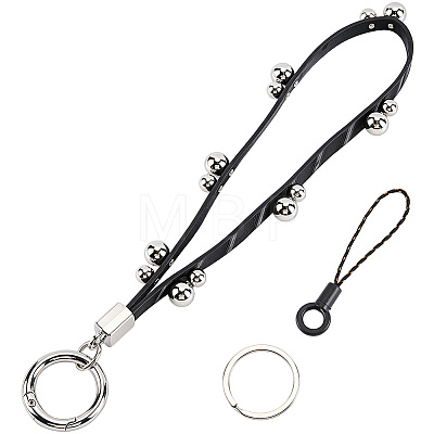 1Pc PU Leather Keychains KEYC-CL0001-65-1