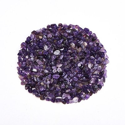 Natural Amethyst Chip Beads G-CJ0001-23-1