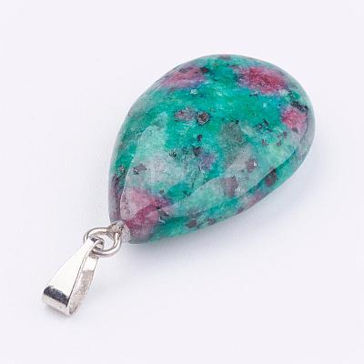 Natural & Synthetic Mixed Gemstone Pendants G-S045-9-B-1
