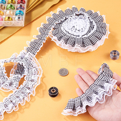12.5 Yards Polyester Pleated Ribbon OCOR-TA0003-84E-1