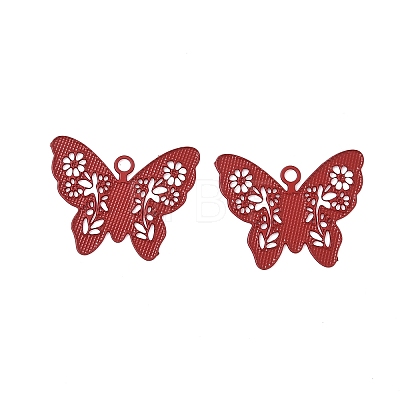 Spray Paint 430 Stainless Steel Charms STAS-C153-09K-1