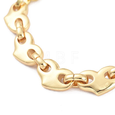 Brass Micro Pave Clear Cubic Zirconia Link Chain Bracelets BJEW-M202-01G-1
