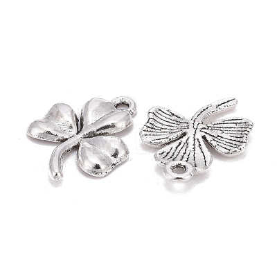 Ireland Tibetan Style Alloy Shamrock Pendants TIBEP-EA11722YKG-AS-LF-1