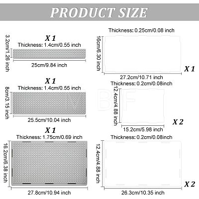 3-Tier Acrylic Minifigure Display Cases ODIS-WH0027-049-1