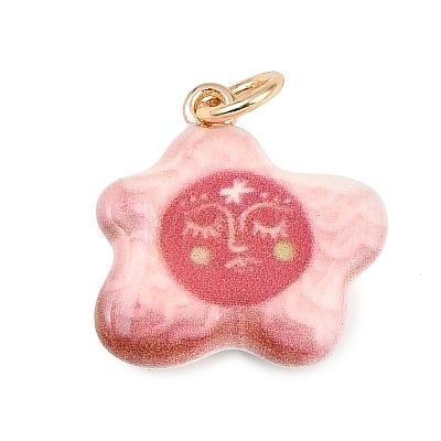 Brass Enamel Pendants LS-ENAM-I087-03F-1