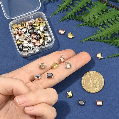 60Pcs 6 Colors Electroplate Glass Beads Strands EGLA-YW0005-70-1