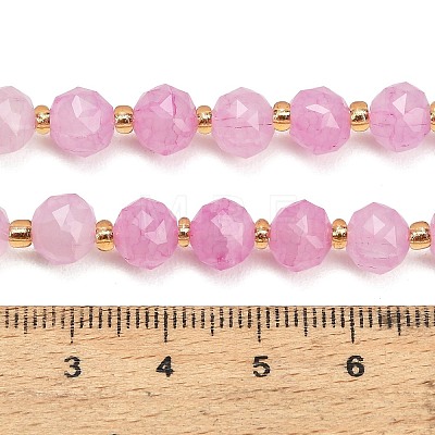 Dyed Imitation Jade Glass Beads Strands GL-Z001-02B-05-1