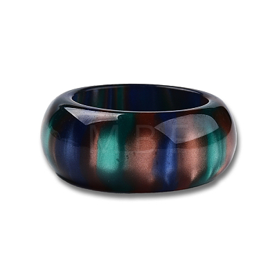 Resin Wide Chunky Finger Ring for Women RJEW-N041-01-C01-1