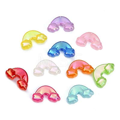 UV Plating Opaque Acrylic Beads AC-CBAEEF4-12-1