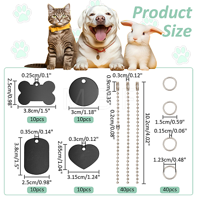  Pet Tag Set DIY-NB0010-51-1