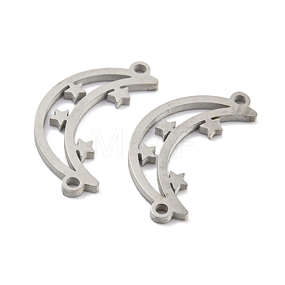 304 Stainless Steel Connector Charms STAS-P344-09P-1