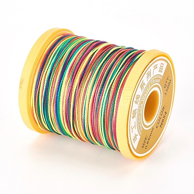 Round Waxed Polyester Cord YC-E004-0.65mm-N654-1