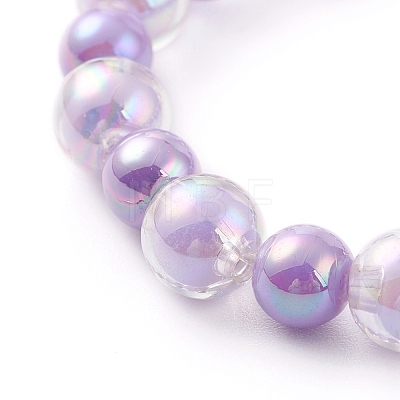 Acrylic Beaded Bracelet & Necklace Set for Kids SJEW-JS01207-01-1
