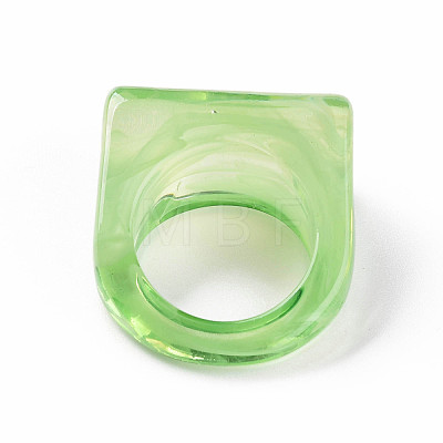 Transparent Acrylic Finger Rings X-RJEW-T010-10-1