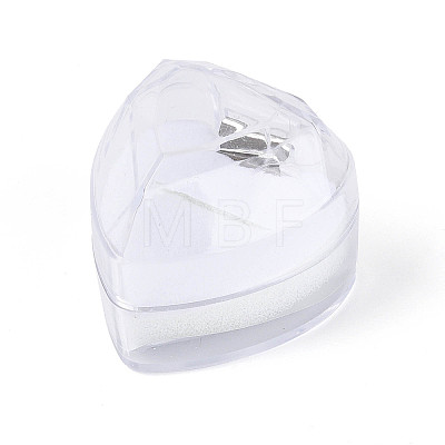 Valentine's Day Transparent Acrylic Ring Storage Boxes OBOX-T001-01B-1