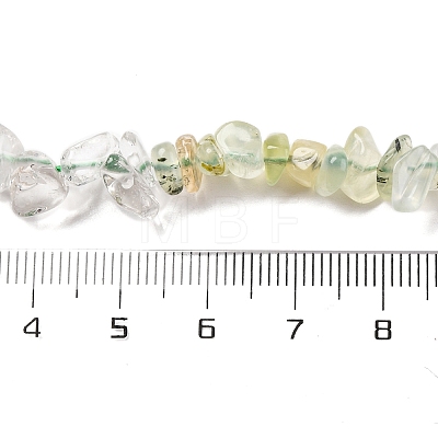 Natural Quartz Crystal & Prehnite Beads Strands G-L610-A03-01-1