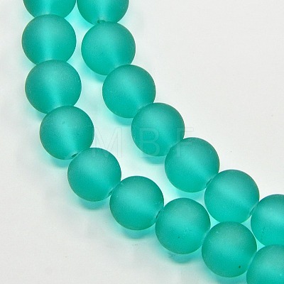 Transparent Glass Bead Strands GLAA-S031-10mm-18-1