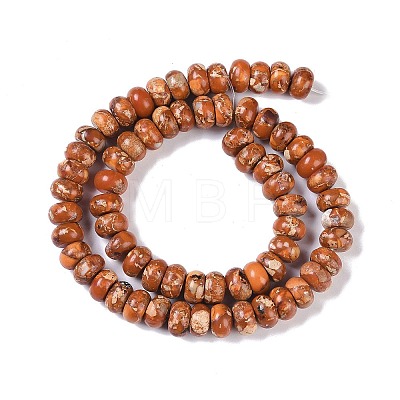 Dyed Synthetic Imperial Jasper Beads Strands G-P529-E01-A01-1